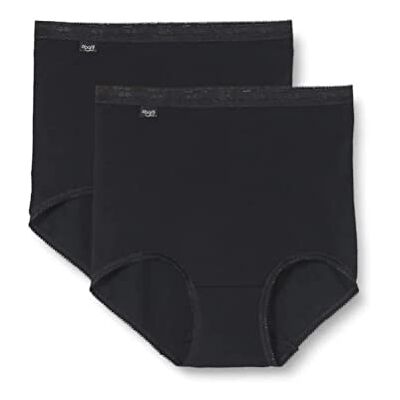 Sloggi Basic Maxi 2-Pack Women's Knickers Black Size 22 Sloggi Basic Maxi 2-Pack Women's Knickers Black Size 22