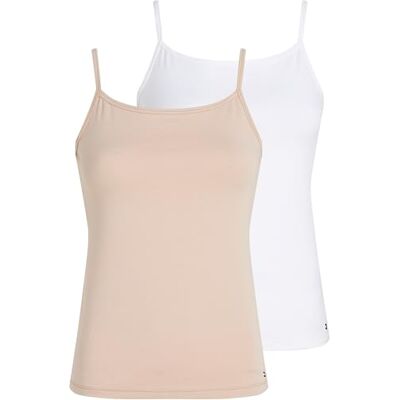 Tommy Hilfiger Women's 2 Pack Cami Uw0uw05957 Camisole (Pack of 2) Tommy Hilfiger Women's 2 Pack Cami Uw0uw05957 Camisole (Pack of 2)