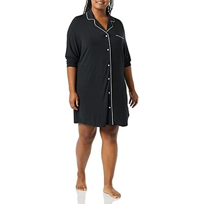 Amazon Essentials Women's Piped Nighty (Available in Plus Size) Amazon Essentials Women's Piped Nighty (Available in Plus Size)