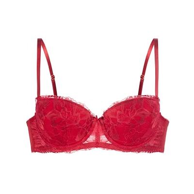 DORINA Women's Lace-Padded Balconette Bra DORINA Women's Lace-Padded Balconette Bra