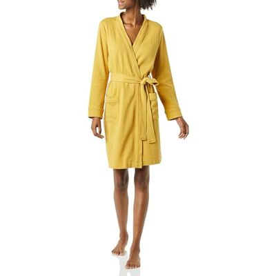 Amazon Essentials Women's Lightweight Waffle Mid-Length Dressing Gown (Available in Plus Size) Amazon Essentials Women's Lightweight Waffle Mid-Length Dressing Gown (Available in Plus Size)