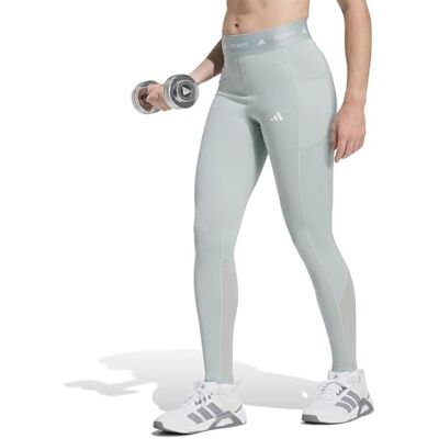 adidas Women's Techfit Stash Pocket Full Length Leggings Tights adidas Women's Techfit Stash Pocket Full Length Leggings Tights