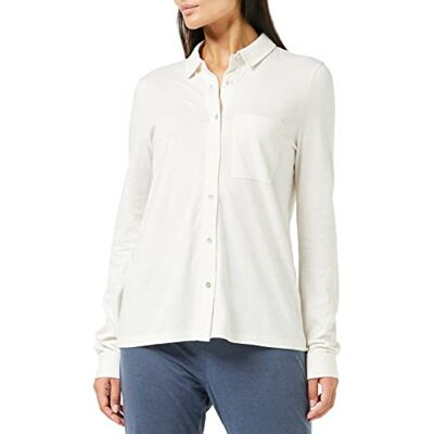 Triumph Women's Mix & Match Jersey Shirt Pajama Top, White-Light Combination, 10 Triumph Women's Mix & Match Jersey Shirt Pajama Top, White-Light Combination, 10