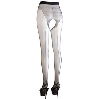 COTTELLI Women's Collection Women's Crotchless Tights Women's Hosiery (pack of 1) COTTELLI Women's Collection Women's Crotchless Tights Women's Hosiery (pack of 1)