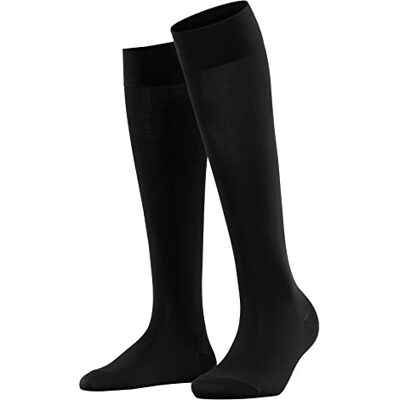 FALKE Women's Cotton Touch Knee-High Socks Breathable Extra-Soft On Skin Long Plain Elegant excellent Colours Flat Seam In The Toe Area For Dress Casual Business Looks 1 Pair FALKE Women's Cotton Touch Knee-High Socks Breathable Extra-Soft On Skin Long Plain Elegant excellent Colours Flat Seam In The Toe Area For Dress Casual Business Looks 1 Pair