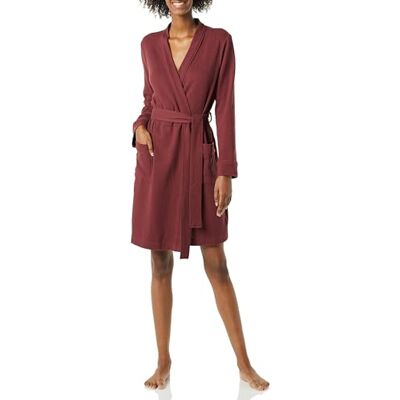 Amazon Essentials Women's Lightweight Waffle Mid-Length Dressing Gown (Available in Plus Size) Amazon Essentials Women's Lightweight Waffle Mid-Length Dressing Gown (Available in Plus Size)
