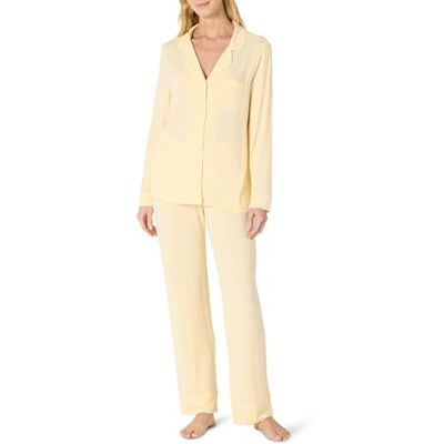 Amazon Essentials x Sofia Grainge Women's Stretch Modal Long-Sleeve and Full-Length Bottom Pyjama Set Amazon Essentials x Sofia Grainge Women's Stretch Modal Long-Sleeve and Full-Length Bottom Pyjama Set