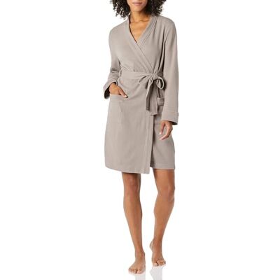 Amazon Essentials Women's Lightweight Waffle Mid-Length Dressing Gown (Available in Plus Size) Amazon Essentials Women's Lightweight Waffle Mid-Length Dressing Gown (Available in Plus Size)