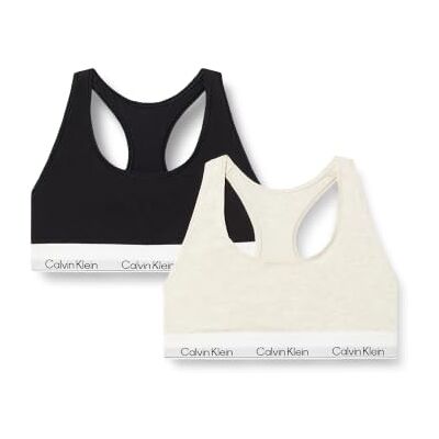Calvin Klein Women's Bralette 2pk Lv00qf8494 Bralette (Pack of 2) Calvin Klein Women's Bralette 2pk Lv00qf8494 Bralette (Pack of 2)
