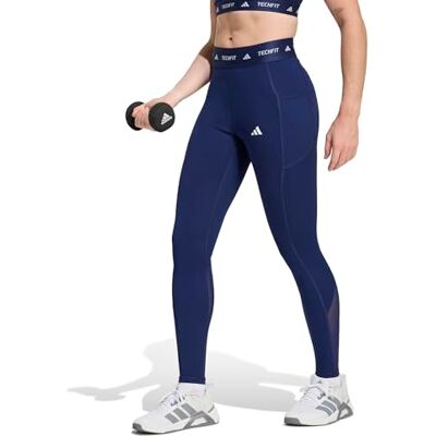 adidas Women's Techfit Stash Pocket Full Length Leggings Tights adidas Women's Techfit Stash Pocket Full Length Leggings Tights