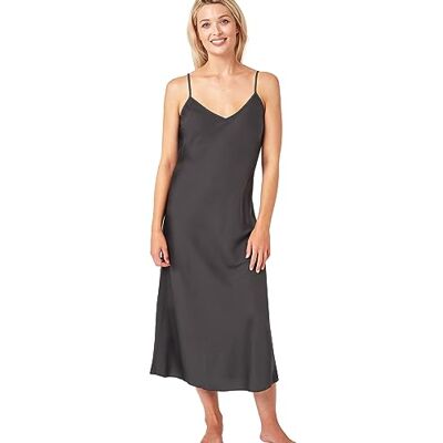 Indigo Sky Women's Samsara Long Satin Chemise Sleep And Lounge In Sensual Style In Our Samsara Long Chemise Nightdress Indigo Sky Women's Samsara Long Satin Chemise Sleep And Lounge In Sensual Style In Our Samsara Long Chemise Nightdress