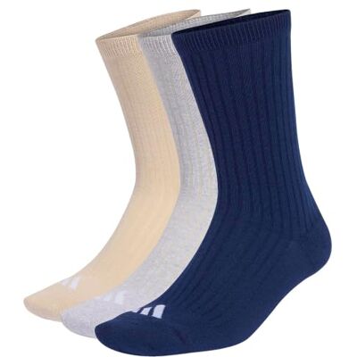 adidas Unisex Cushioned Essentials Crew Socks 3 Pair Pack Socks adidas Unisex Cushioned Essentials Crew Socks 3 Pair Pack Socks