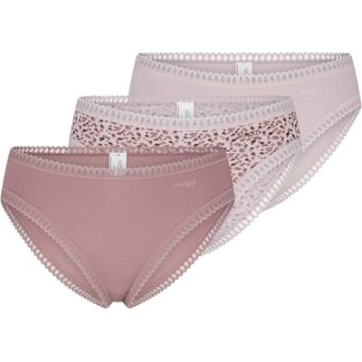 Sloggi 3er Pack GO Crush Damen Slip Unterhose Unterwäsche Atmungsaktiv Sloggi 3er Pack GO Crush Damen Slip Unterhose Unterwäsche Atmungsaktiv
