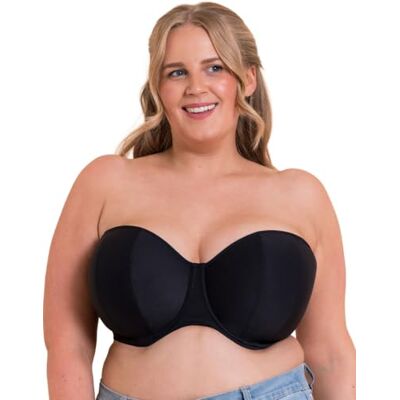 Curvy Kate Luxe Strapless Multiway Bra Jet Black 34K Curvy Kate Luxe Strapless Multiway Bra Jet Black 34K