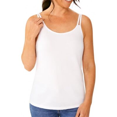 AMOENA Women's Valletta Leisurewear Pocketed Mastectomy Top Cami Shirt Soft, wire-free comfort with built-in pockets for breast forms AMOENA Women's Valletta Leisurewear Pocketed Mastectomy Top Cami Shirt Soft, wire-free comfort with built-in pockets for breast forms