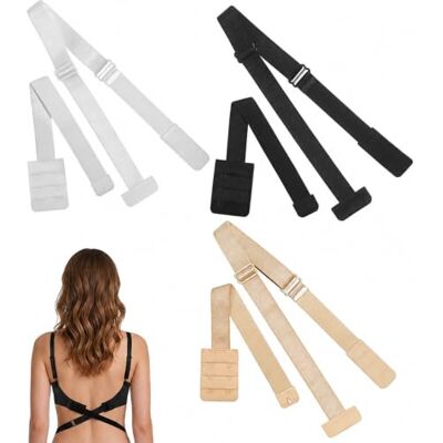 Lafefe Pack of 6 Bra Extenders, Soft and Comfortable Bra Extension Strap, Women Bra Strap Extensions Elastic Extender Set Lafefe Pack of 6 Bra Extenders, Soft and Comfortable Bra Extension Strap, Women Bra Strap Extensions Elastic Extender Set