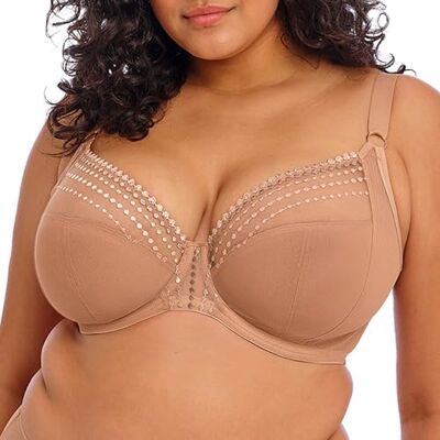 Elomi Women's Plus Size Matilda Underwire Plunge Bra Haute Red Elomi Women's Plus Size Matilda Underwire Plunge Bra Haute Red