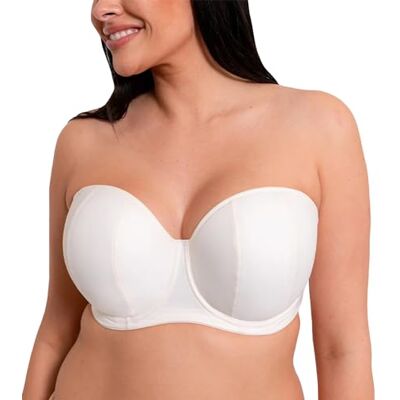 Curvy Kate Luxe Strapless Multiway Bra Latte 34JJ Curvy Kate Luxe Strapless Multiway Bra Latte 34JJ