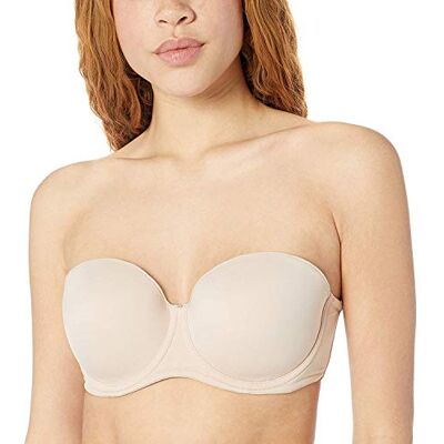 Fantasie Women's Aura Moulded Underwire Multi-Way Strapless Bra T-Shirt, Natural Beige, 32DD Fantasie Women's Aura Moulded Underwire Multi-Way Strapless Bra T-Shirt, Natural Beige, 32DD