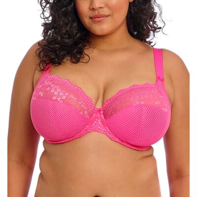 Elomi Women's Charley Underwire Plunge Bra-Stretch, Pink, 40HH US Elomi Women's Charley Underwire Plunge Bra-Stretch, Pink, 40HH US