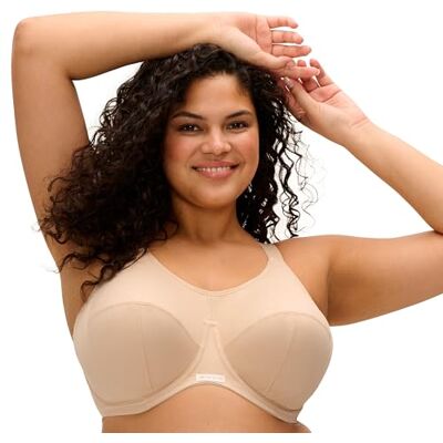 Elomi 8041 Energise U/W Full Cup Supportive Multiway J Hook Sports Bra Elomi 8041 Energise U/W Full Cup Supportive Multiway J Hook Sports Bra