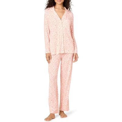 Amazon Essentials x Sofia Grainge Women's Stretch Modal Long-Sleeve and Full-Length Bottom Pyjama Set Amazon Essentials x Sofia Grainge Women's Stretch Modal Long-Sleeve and Full-Length Bottom Pyjama Set