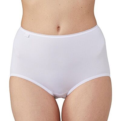 Sloggi Basic+ Maxi 3 Pack Briefs White White 2XL 18 Sloggi Basic+ Maxi 3 Pack Briefs White White 2XL 18