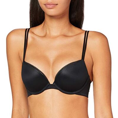Calvin Klein Women Push-up Bra with Underwire, Black (Black), 65C (30C) Calvin Klein Women Push-up Bra with Underwire, Black (Black), 65C (30C)