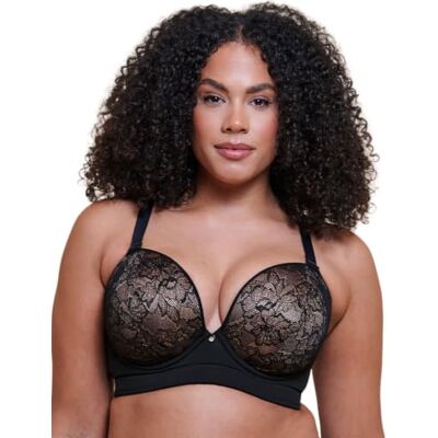 Curvy Kate Hey Girls Superplunge Multiway Bra Womens Lingerie Black/Latte D-J Curvy Kate Hey Girls Superplunge Multiway Bra Womens Lingerie Black/Latte D-J