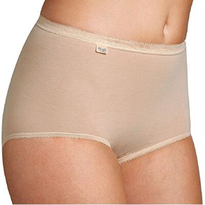 Sloggi Women's Basic+ Maxi 3p Comfort Knickers, Beige, 30 UK Sloggi Women's Basic+ Maxi 3p Comfort Knickers, Beige, 30 UK