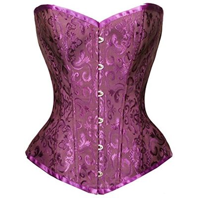Bslingerie ® Womens Brocade Overbust Bustier Corset Bslingerie ® Womens Brocade Overbust Bustier Corset