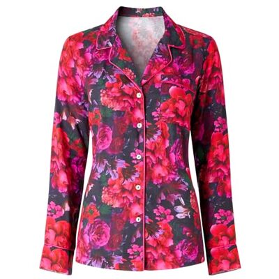 Joe Browns Women's Boutique Winter Floral PJ Top, Regular, Black, UK 10 Joe Browns Women's Boutique Winter Floral PJ Top, Regular, Black, UK 10