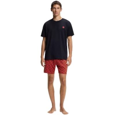 Hugo Boss Stretch-cotton Pyjamas With Stacked Logos Hugo Boss Stretch-cotton Pyjamas With Stacked Logos