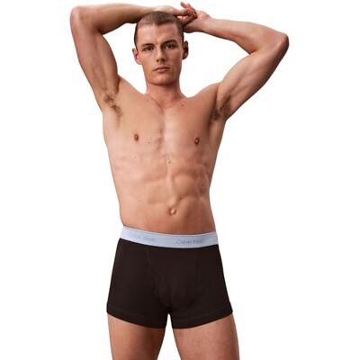 Calvin Klein Men’s 5 Pack Trunks with Logo Waistband, Black (Black Bodies W/Black/Misty Grey/Pu), L Calvin Klein Men’s 5 Pack Trunks with Logo Waistband, Black (Black Bodies W/Black/Misty Grey/Pu), L