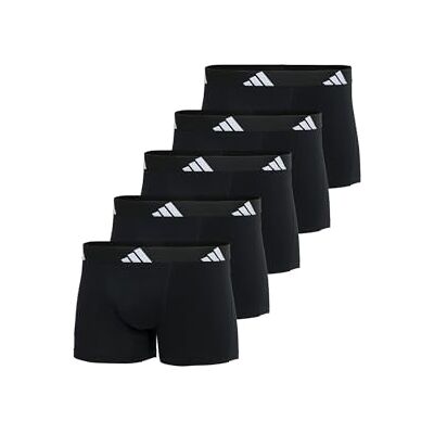 adidas Trunk (5PK) Active Flex Cotton Comfortable Underwear, 000 Black, S adidas Trunk (5PK) Active Flex Cotton Comfortable Underwear, 000 Black, S