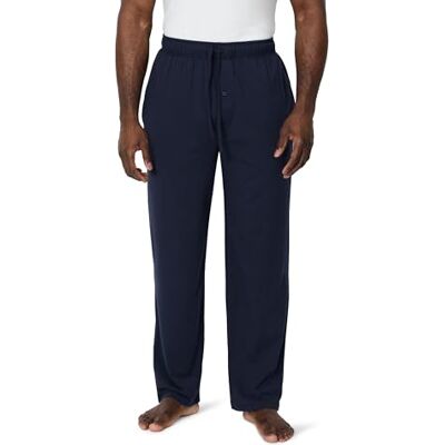 Amazon Essentials Men's Cotton-Modal Pyjama Bottoms, Sleep Trousers, Navy, L Amazon Essentials Men's Cotton-Modal Pyjama Bottoms, Sleep Trousers, Navy, L