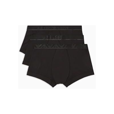 Emporio Armani Man Shiny Logoband Pack 3-Pack Trunk Black S Emporio Armani Man Shiny Logoband Pack 3-Pack Trunk Black S