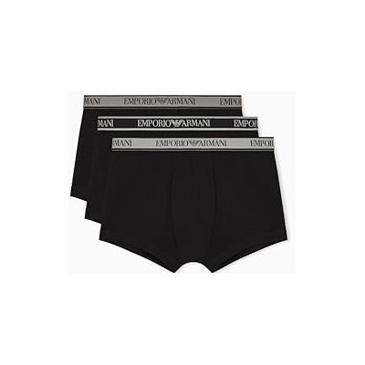 Emporio Armani Men's CORE Logoband 3-Pack Trunk Black XXL Emporio Armani Men's CORE Logoband 3-Pack Trunk Black XXL