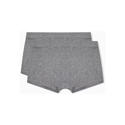 Emporio Armani Men's PIMA Cotton 2-Pack Trunk Grey L Emporio Armani Men's PIMA Cotton 2-Pack Trunk Grey L