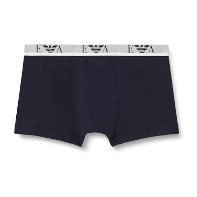 Emporio Armani Man's Core Logoband 3-Pack Trunk, Blue, M Emporio Armani Man's Core Logoband 3-Pack Trunk, Blue, M