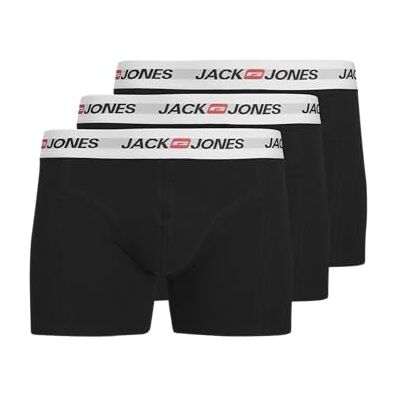 JACK & JONES Men's Jaccorp Old Logo Trunks 3 Pack (Pack of 3), Black, L JACK & JONES Men's Jaccorp Old Logo Trunks 3 Pack (Pack of 3), Black, L