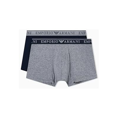 Emporio Armani Man's Endurance 2-Pack Trunk Blue L Emporio Armani Man's Endurance 2-Pack Trunk Blue L