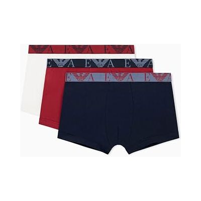 Emporio Armani Man's CORE Logoband 3-Pack Trunk Blue XXL Emporio Armani Man's CORE Logoband 3-Pack Trunk Blue XXL