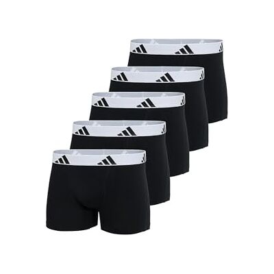 adidas Trunk (5PK) Active Flex Cotton Comfortable Underwear, 006 Black, XXL adidas Trunk (5PK) Active Flex Cotton Comfortable Underwear, 006 Black, XXL
