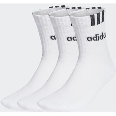 adidas Unisex 3-Stripes Linear Half-Crew Cushioned Socks 3 Pairs, White/Black, 6.5-8 adidas Unisex 3-Stripes Linear Half-Crew Cushioned Socks 3 Pairs, White/Black, 6.5-8