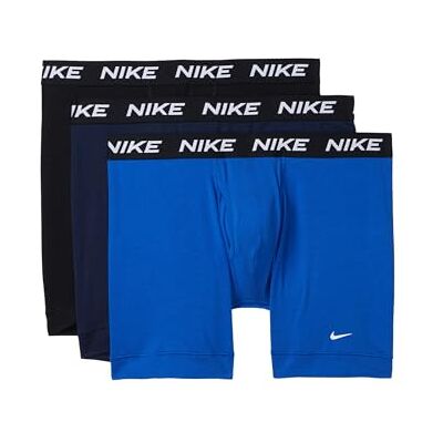 Nike Men's All Day Cotton Stretch Boxer Brief W/Fly Underwear (3-Pack), Obsidian/Game Royal/Black, XL (Pack of 3) Nike Men's All Day Cotton Stretch Boxer Brief W/Fly Underwear (3-Pack), Obsidian/Game Royal/Black, XL (Pack of 3)