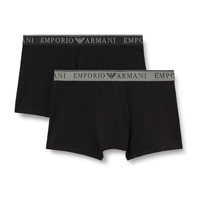 Emporio Armani Man's Endurance 2-Pack Trunk Black L Emporio Armani Man's Endurance 2-Pack Trunk Black L