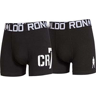 CR7 2-Pack Boy's Cotton Trunk, Black, 7/9y CR7 2-Pack Boy's Cotton Trunk, Black, 7/9y