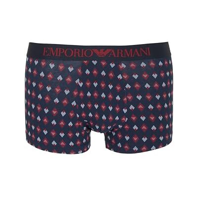 Emporio Armani Man's Classic Pattern Mix Trunk Blue M Emporio Armani Man's Classic Pattern Mix Trunk Blue M