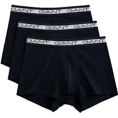GANT Men's Basic Trunk 3-Pack Boxer Shorts, Navy, Standard, navy, One Size GANT Men's Basic Trunk 3-Pack Boxer Shorts, Navy, Standard, navy, One Size